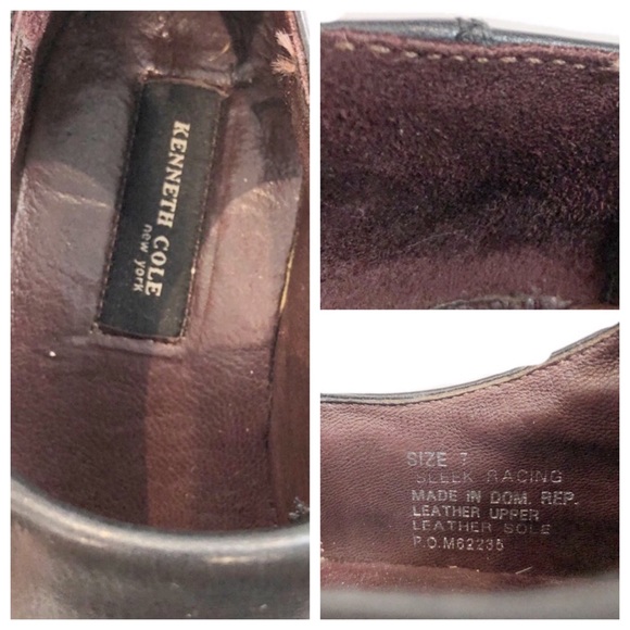 Kenneth Cole Black Leather Dress Shoes Size 7 - Picture 7 of 7